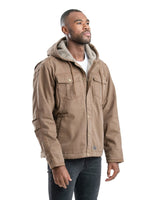 Vintage Washed Sherpa-Lined Hooded Jacket - Berne Apparel