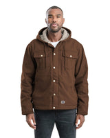 Vintage Washed Sherpa-Lined Hooded Jacket - Berne Apparel