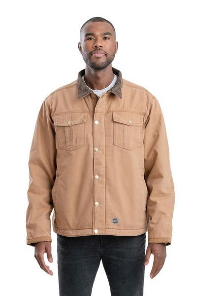 Vintage Washed Sherpa-Lined Work Jacket