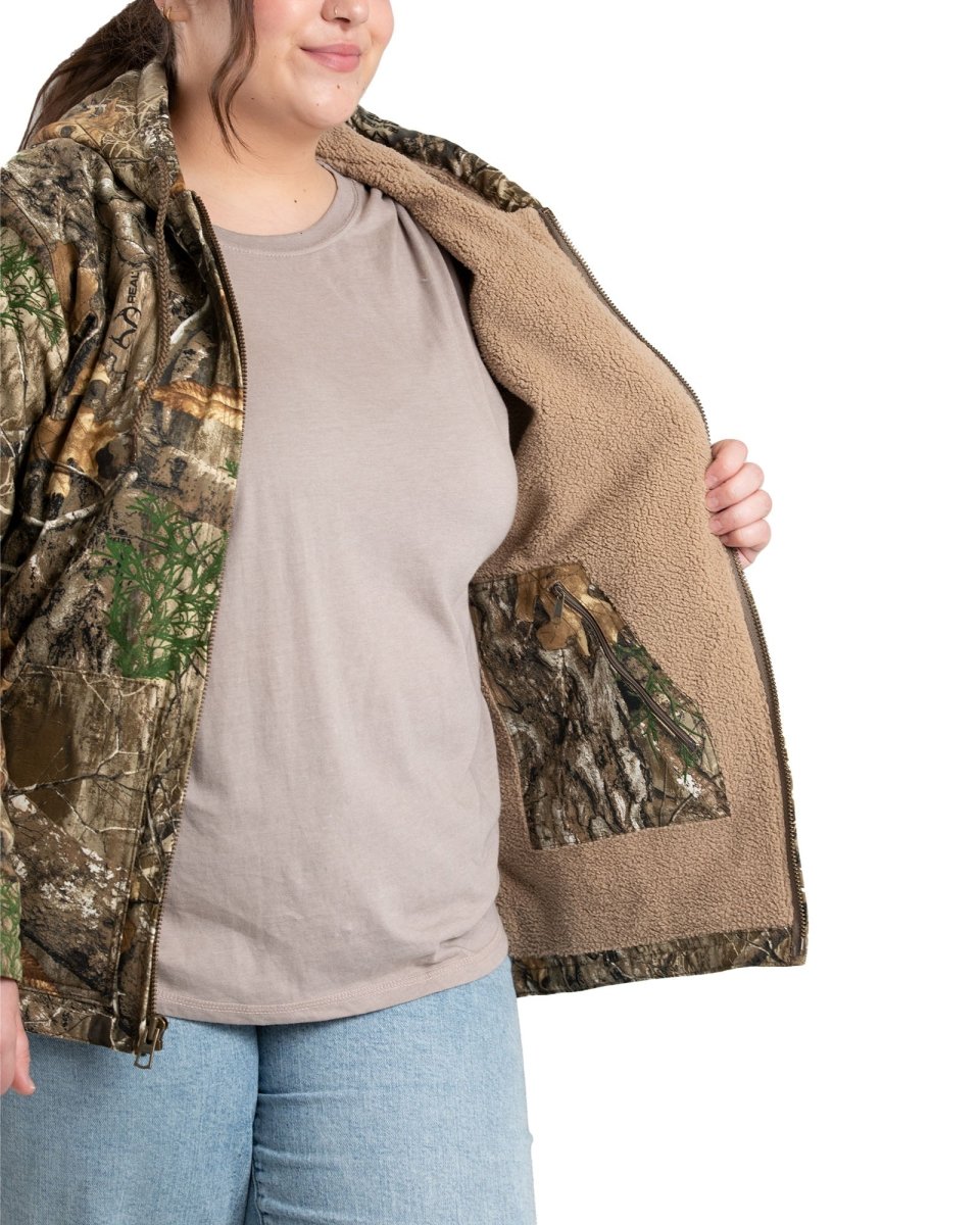 Camo sherpa deals jacket women's