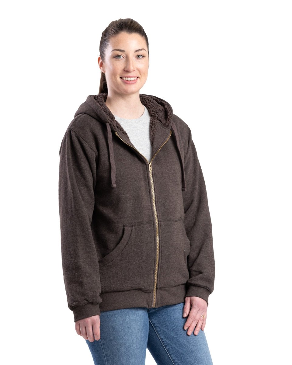 Women's Insulated Full-Zip Hooded Sweatshirt - Berne Apparel