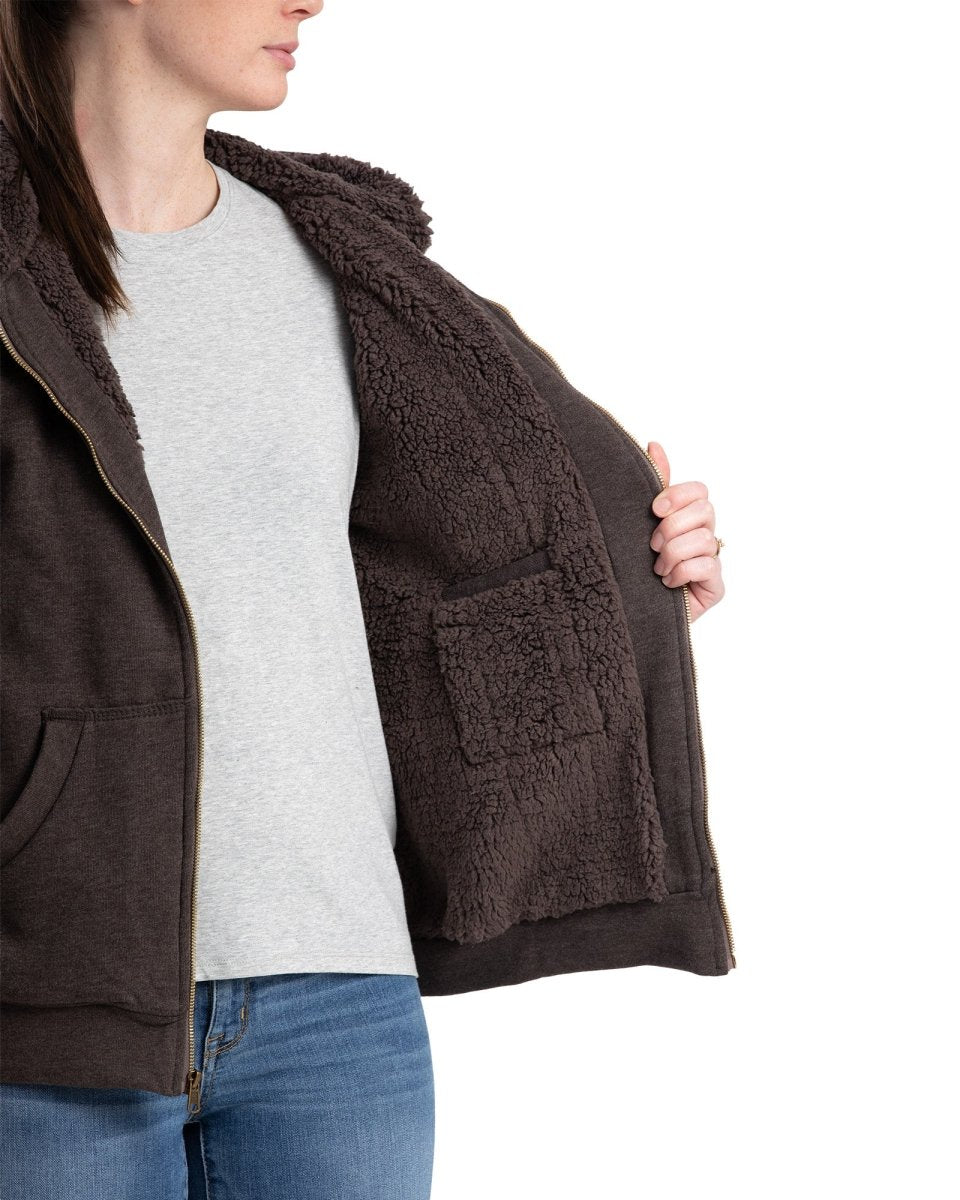 Women's Insulated Full-Zip Hooded Sweatshirt - Berne Apparel