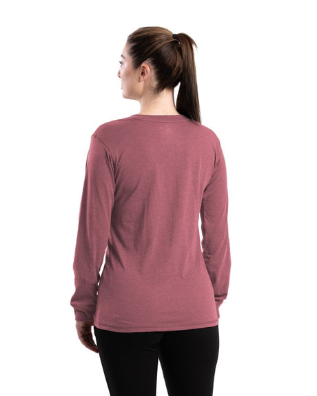 Women's Performance V-Neck Long Sleeve Tee - Berne Apparel