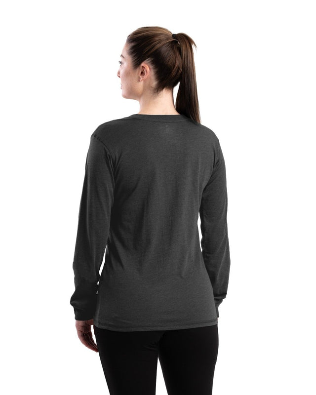 Women's Performance V-Neck Long Sleeve Tee - Berne Apparel