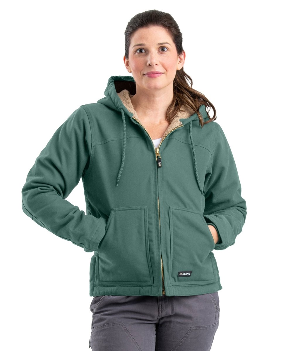 Fleece lined hooded jacket women's hotsell