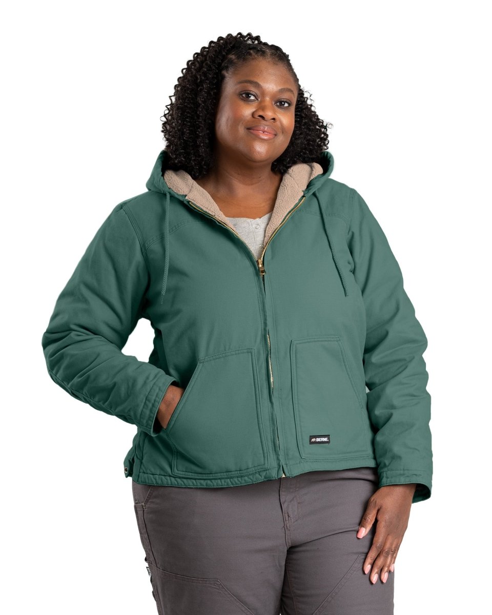 Womens green hooded jacket new arrivals