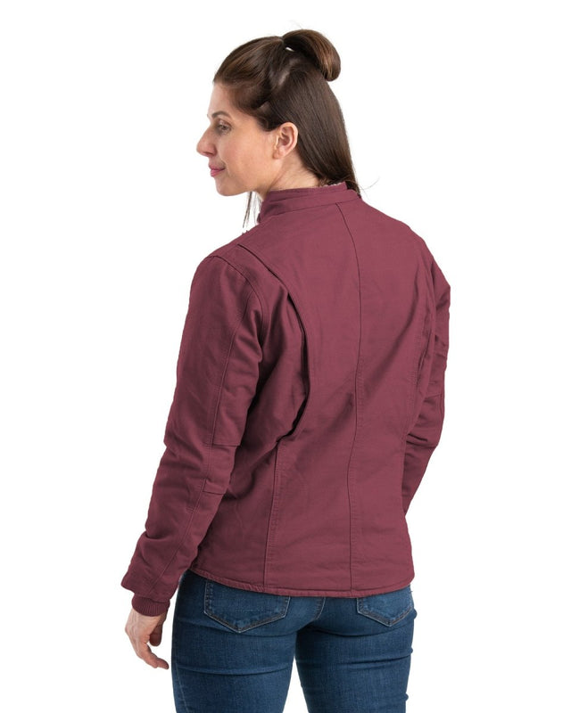 Women's Sherpa-Lined Softstone Duck Jacket - Berne Apparel