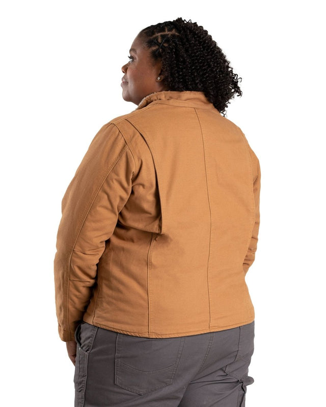 Women's Sherpa-Lined Softstone Duck Jacket - Berne Apparel