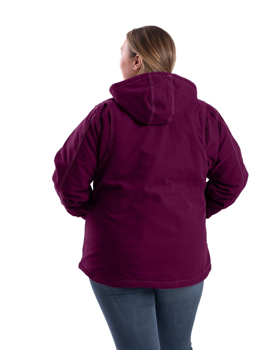 Women's Softstone Duck Hooded Jacket - Berne Apparel