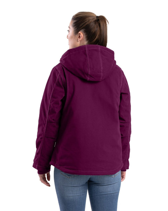 Women's Softstone Duck Hooded Jacket - Berne Apparel