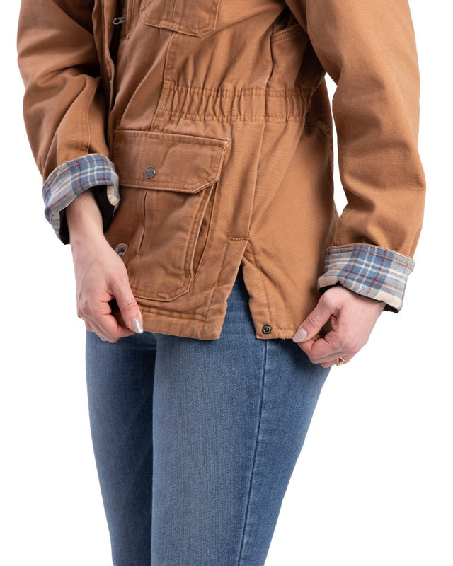 Women's Vintage Washed Duck Barn Coat - Berne Apparel