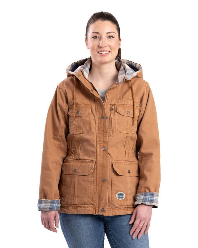 Women's Vintage Washed Duck Barn Coat - Berne Apparel