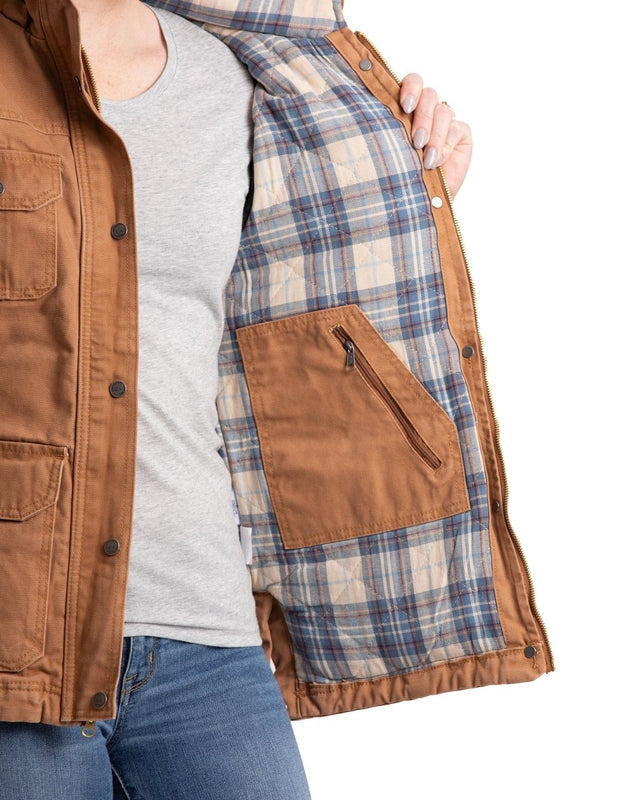 Women's Vintage Washed Duck Barn Coat - Berne Apparel