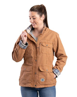Women's Vintage Washed Duck Barn Coat - Berne Apparel