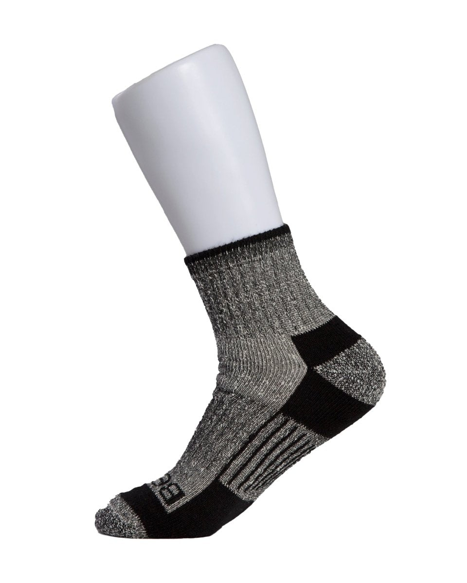 Men’s Wool-Blend Comfort Quarter Socks, 3-Pack