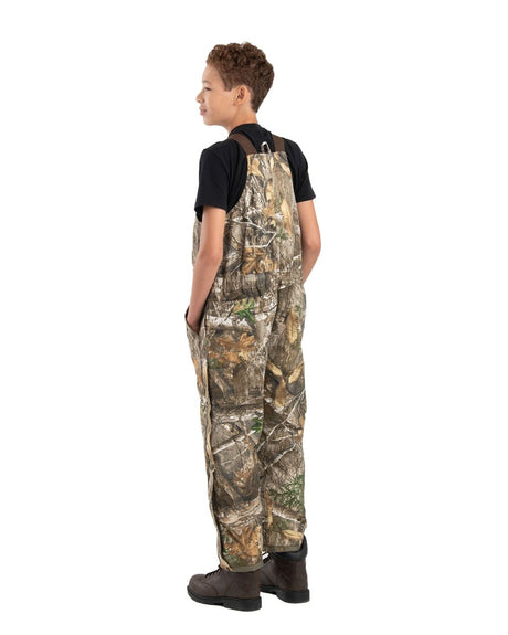 Youth Camo Softstone Insulated Bib Overall - Berne Apparel