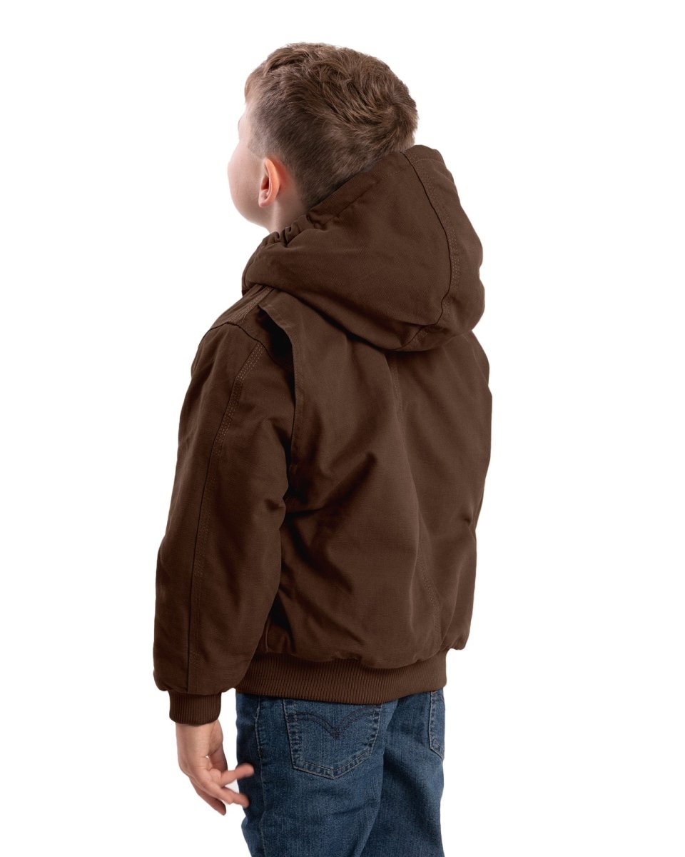 Youth Softstone Duck Hooded Jacket - Berne Apparel